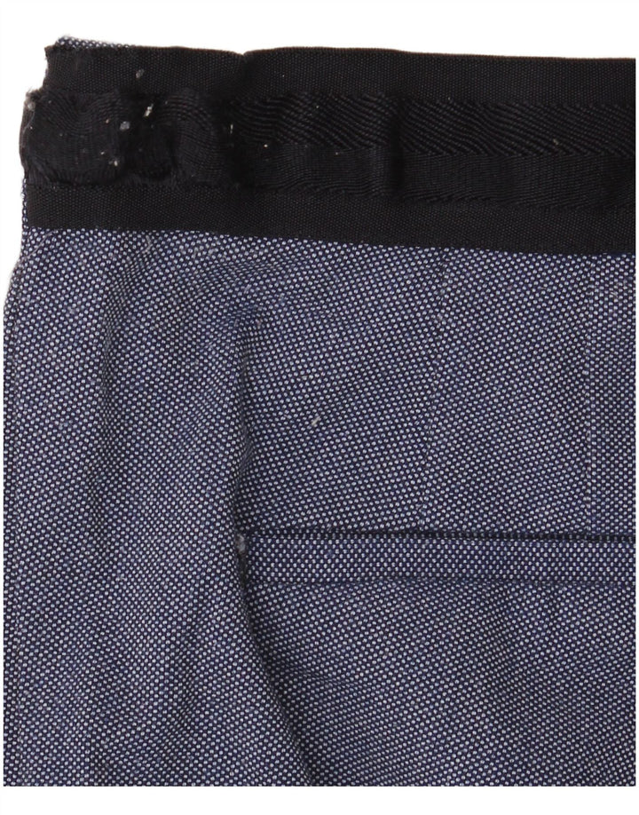 Женские узкие костюмные брюки Marks & Spencer XL W32 L28 синие, полиэстер