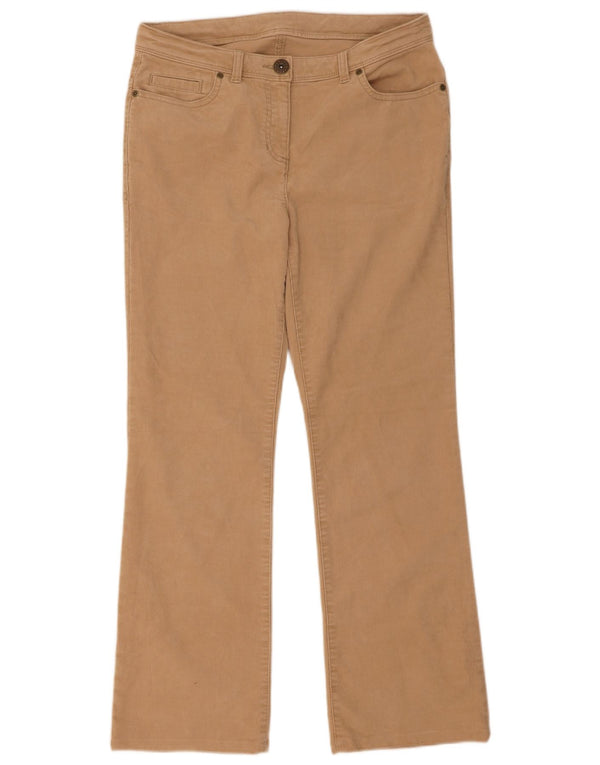 Женские вельветовые брюки Marks & Spencer UK 12 Medium W32 L29 Бежевые