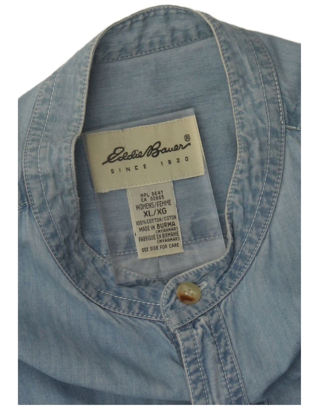 Женское джинсовое платье-пуловер Eddie Bauer, Великобритания, 16 XL, синее, хлопок