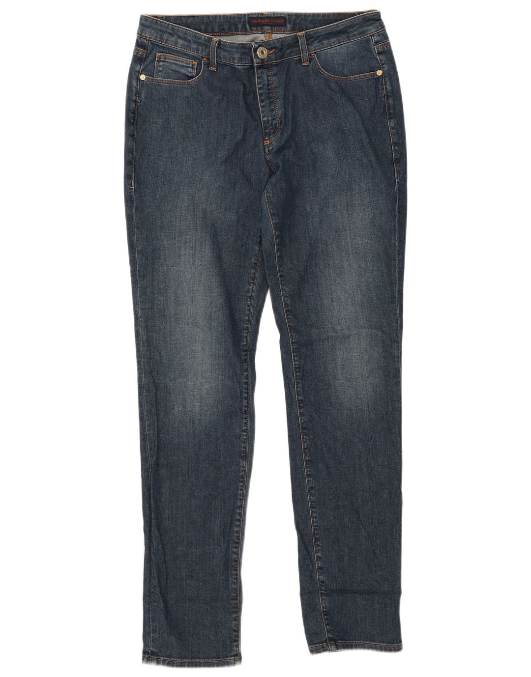 Женские узкие джинсы Trussardi W33 L32 синие