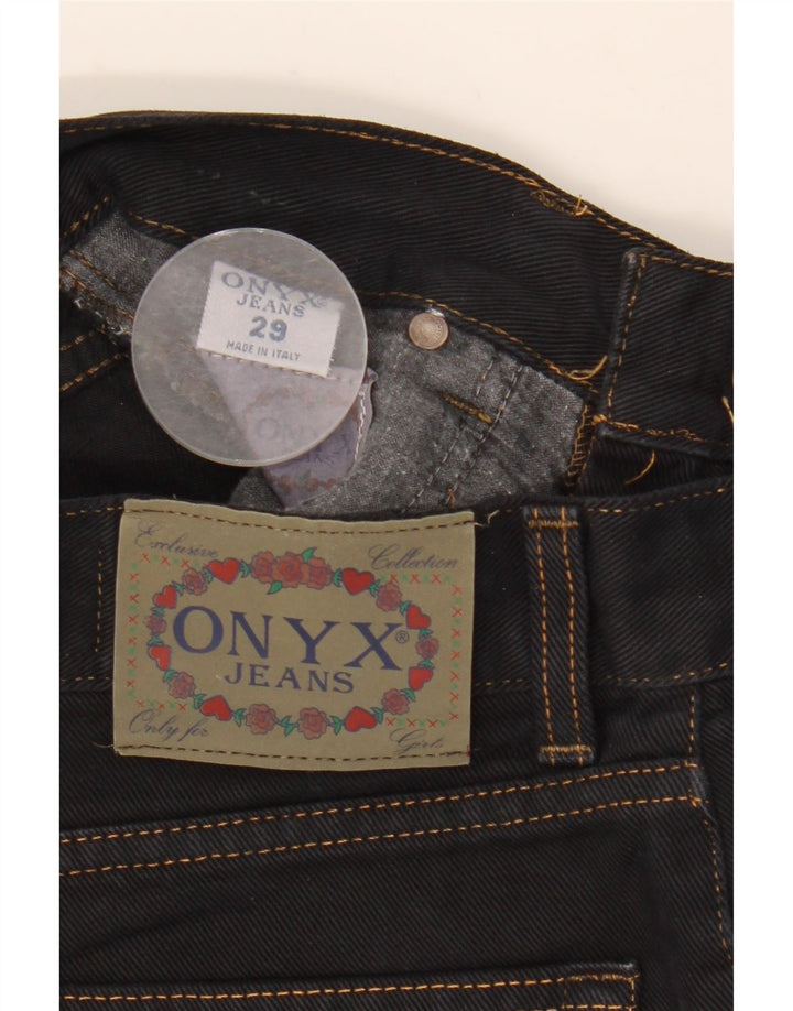 Женские зауженные джинсы ONYX W29 L28, черный хлопок
