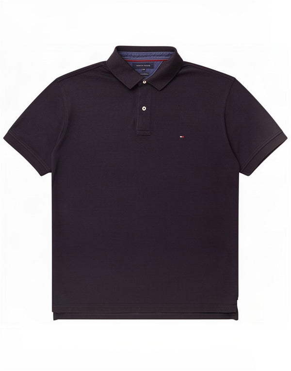 Мужская рубашка-поло Tommy Hilfiger 2XL темно-синяя, хлопок
