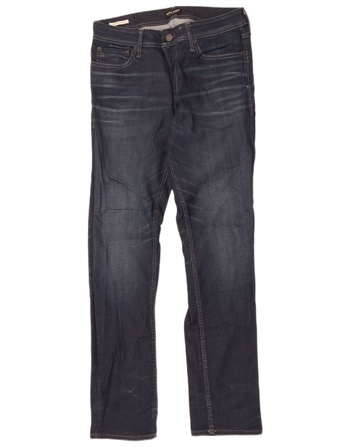 Мужские джинсы Jack & Jones Tim Slim W33 L34, синий хлопок
