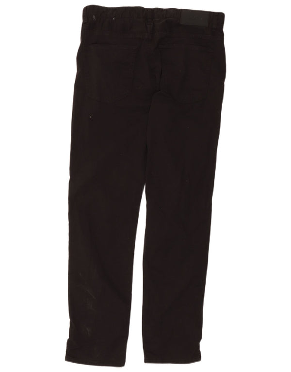 Hugo Boss Mens Delaware Slim Fit Casual Trousers W34 L32 Black Cotton
