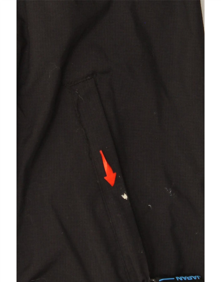 SUPERDRY Женская ветровка с капюшоном UK 16, большой черный нейлон