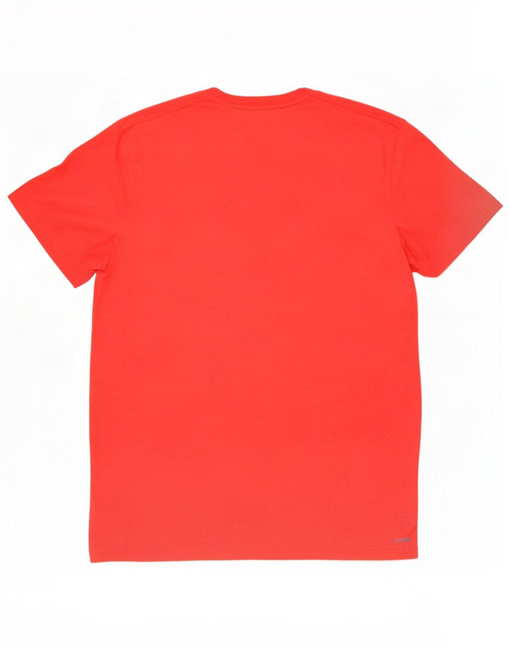 Adidas Мужская футболка Slim Fit Top Большой красный полиэстер