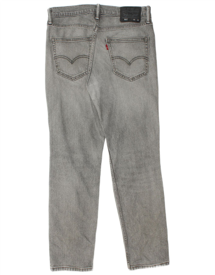 Мужские джинсы Levi's 511 Slim 32 L30 Серый хлопок