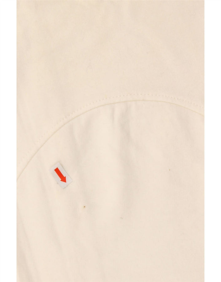KAPPA Womens Graphic Tracksuit Trousers XS White Cotton