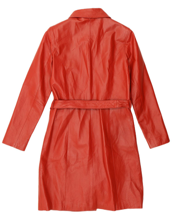 Женское кожаное пальто Kara UK 10 маленькое красное кожаное