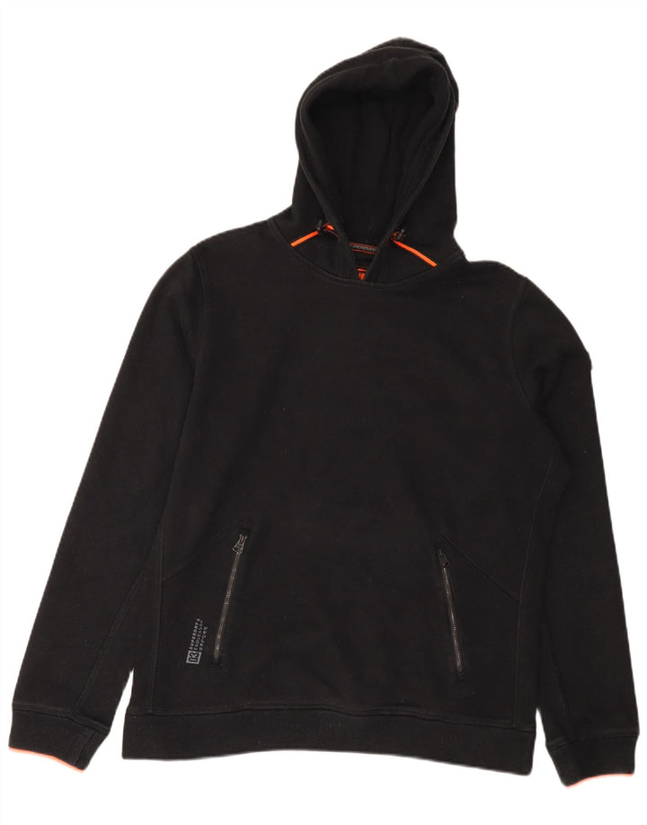 Мужской джемпер с капюшоном Superdry, большой черный, полиэстер