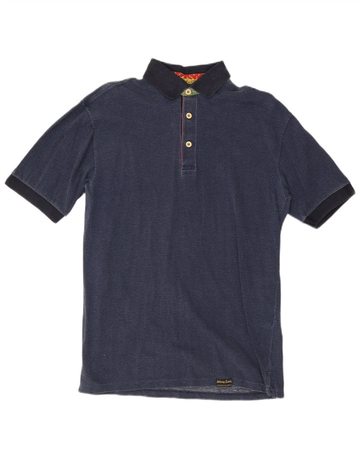 Мужская рубашка поло JOHNNY LAMBS IT 48 Medium Navy Blue Хлопок
