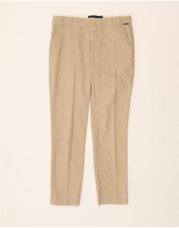 Женские узкие брюки-чиносы Zara EU 36 XS W26 L27 Бежевые