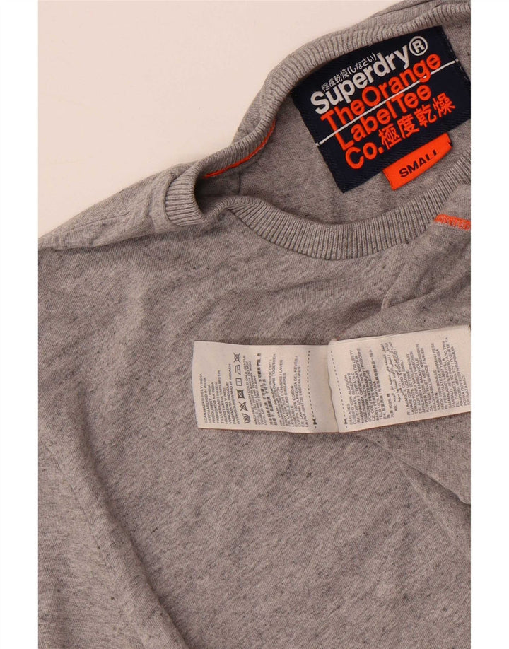 Мужская футболка Superdry, маленький серый хлопок