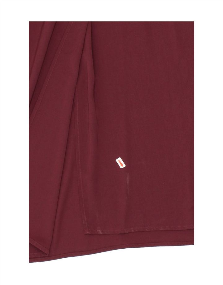 WAREHOUSE Womens Maxi Wrap Dress US 6 Medium Burgundy Polyester Vintage Warehouse and Second-Hand Warehouse from Messina Hembry 