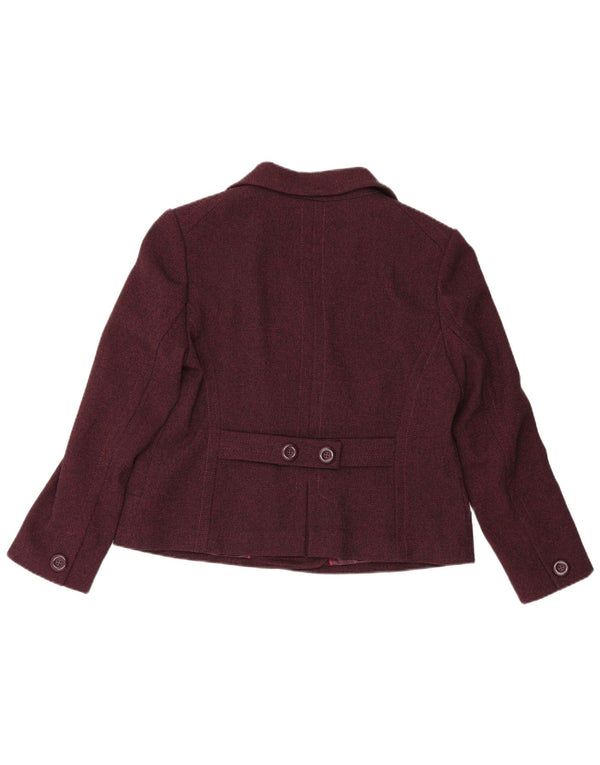 Женский двубортный пиджак Marks & Spencer UK 18 XL бордовый