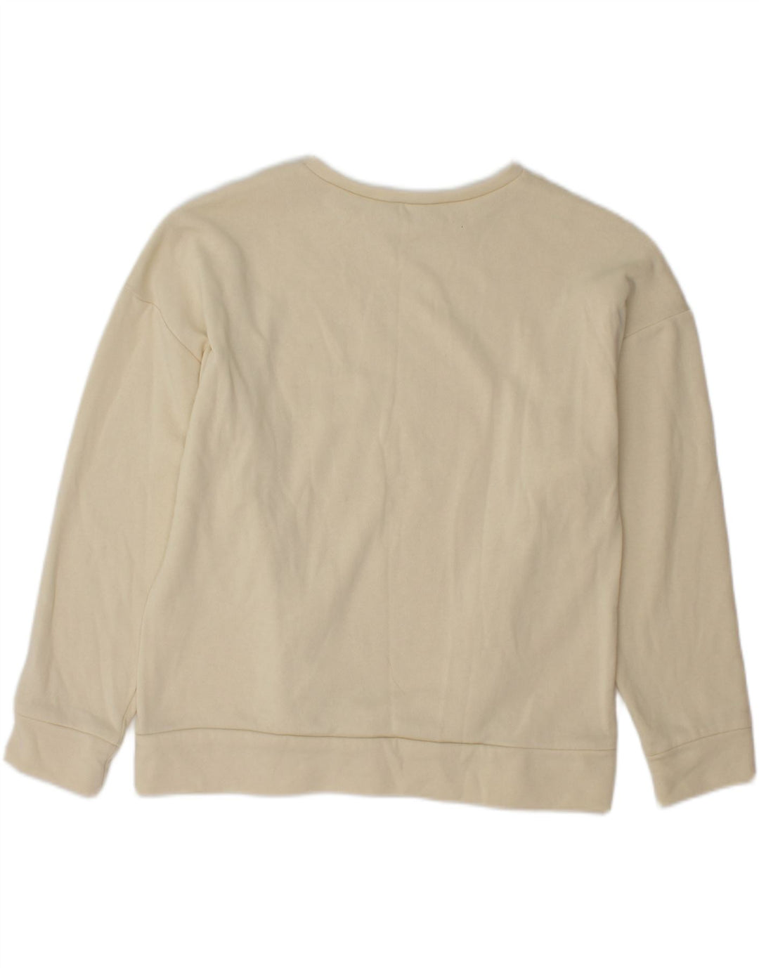 ZARA Womens Oversized Sweatshirt Jumper UK 10 Small Off White Vintage Zara and Second-Hand Zara from Messina Hembry 