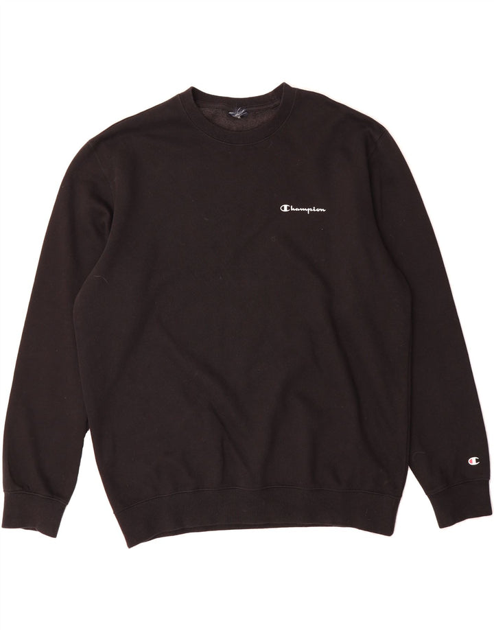 CHAMPION Mens Sweatshirt Jumper XL Black Vintage Champion and Second-Hand Champion from Messina Hembry 