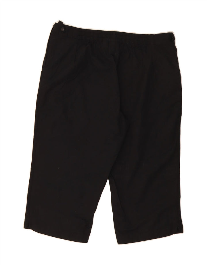 ADIDAS Womens Bermuda Shorts UK 14 Medium  Black Cotton Vintage Adidas and Second-Hand Adidas from Messina Hembry 