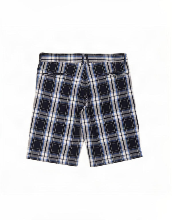 Мужские шорты чинос Jack & Jones XL W36 Темно-синие в клетку, хлопок