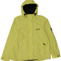 JACK WOLFSKIN Женская дождевик с капюшоном UK 18 XL Зеленый полиамид