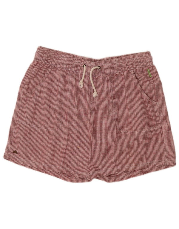 Женские повседневные шорты Little Kathmandu UK 12 Medium W32 Красные конопляные полоски