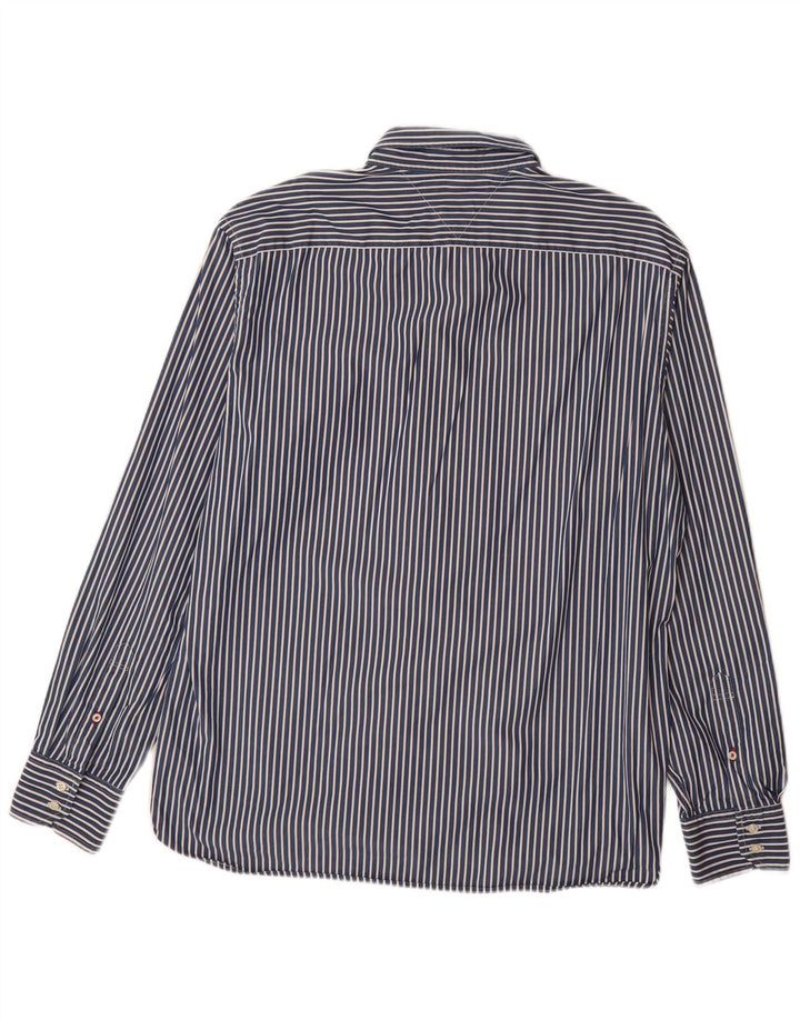 TOMMY HILFIGER Мужская рубашка XL Темно-синяя полоска