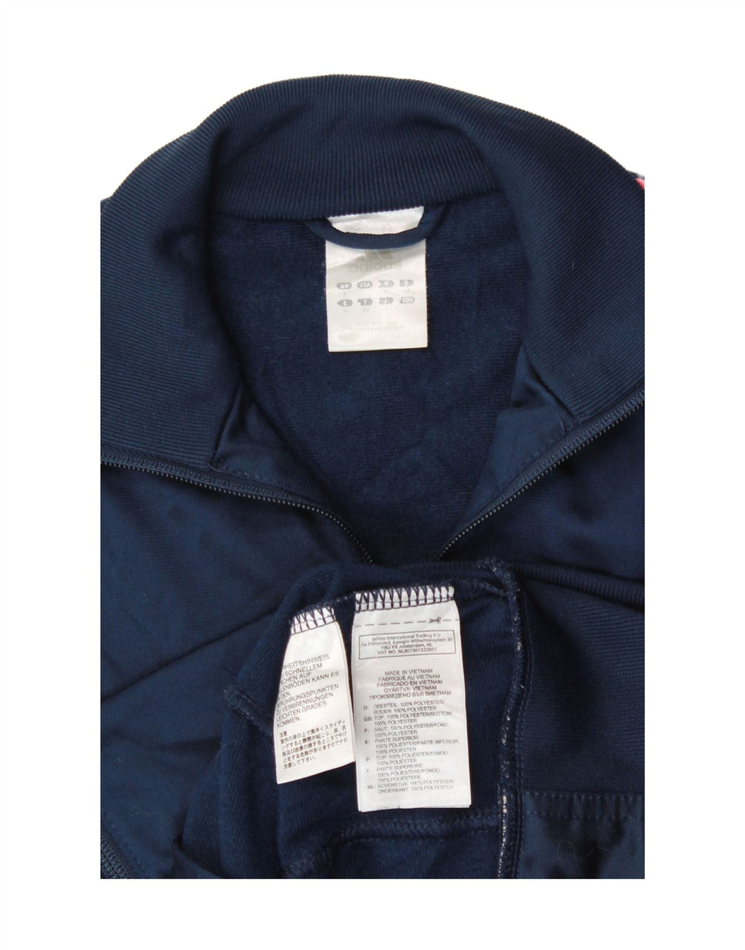 Женский спортивный костюм Adidas Top Jacket UK 8, маленький темно-синий, полиэстер