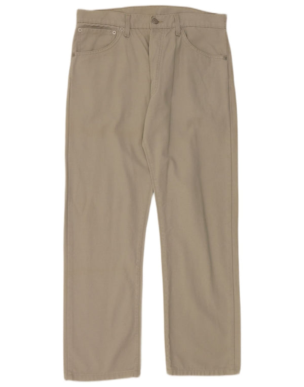 Levi's Mens 551 Straight Casual Trousers W34 L29 Grey Cotton