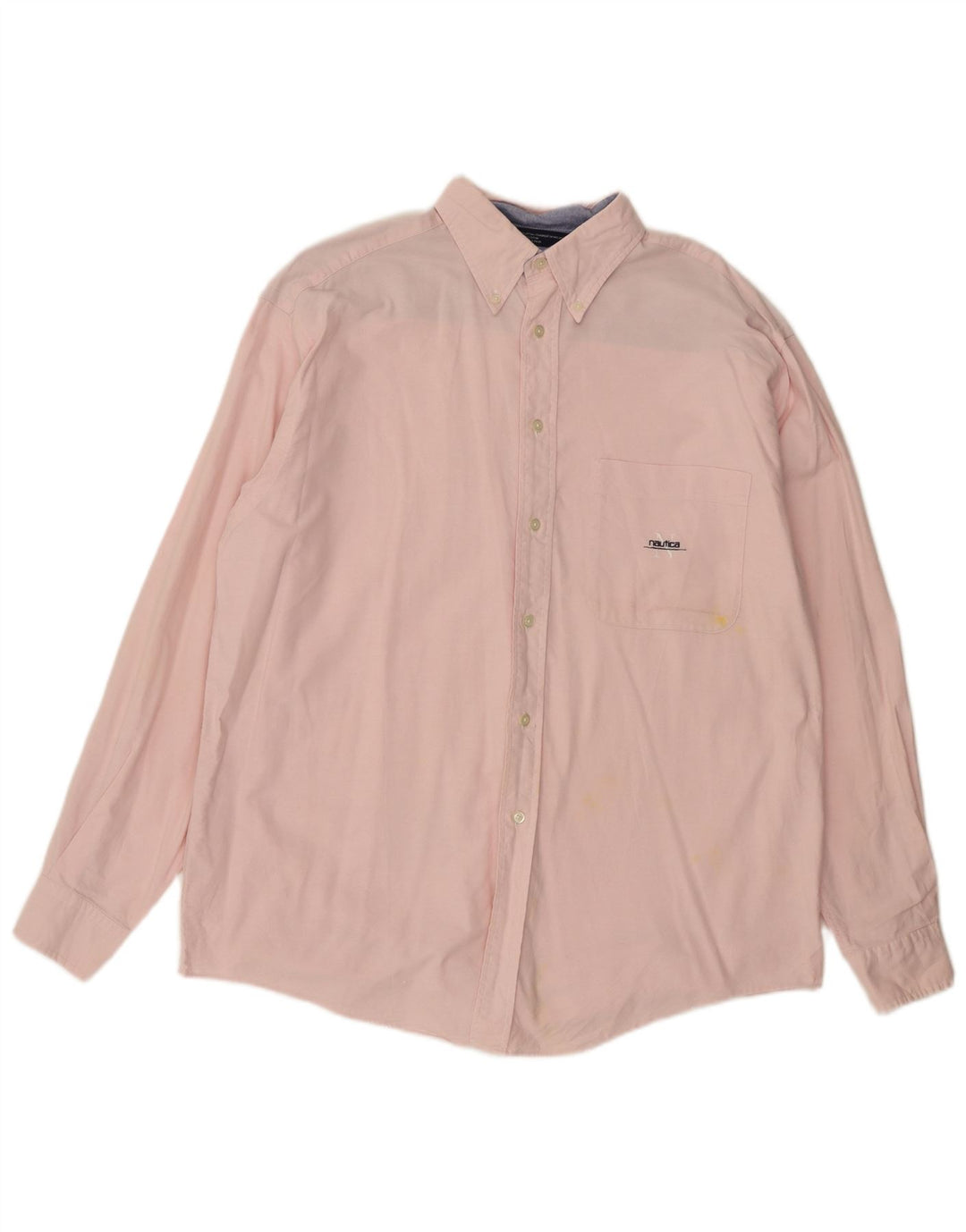 Мужская рубашка Nautica, большая розовая хлопковая рубашка