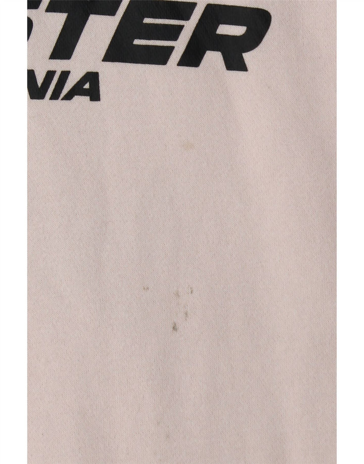 HOLLISTER Мужской джемпер с капюшоном с рисунком, большой белый, хлопок с цветными блоками