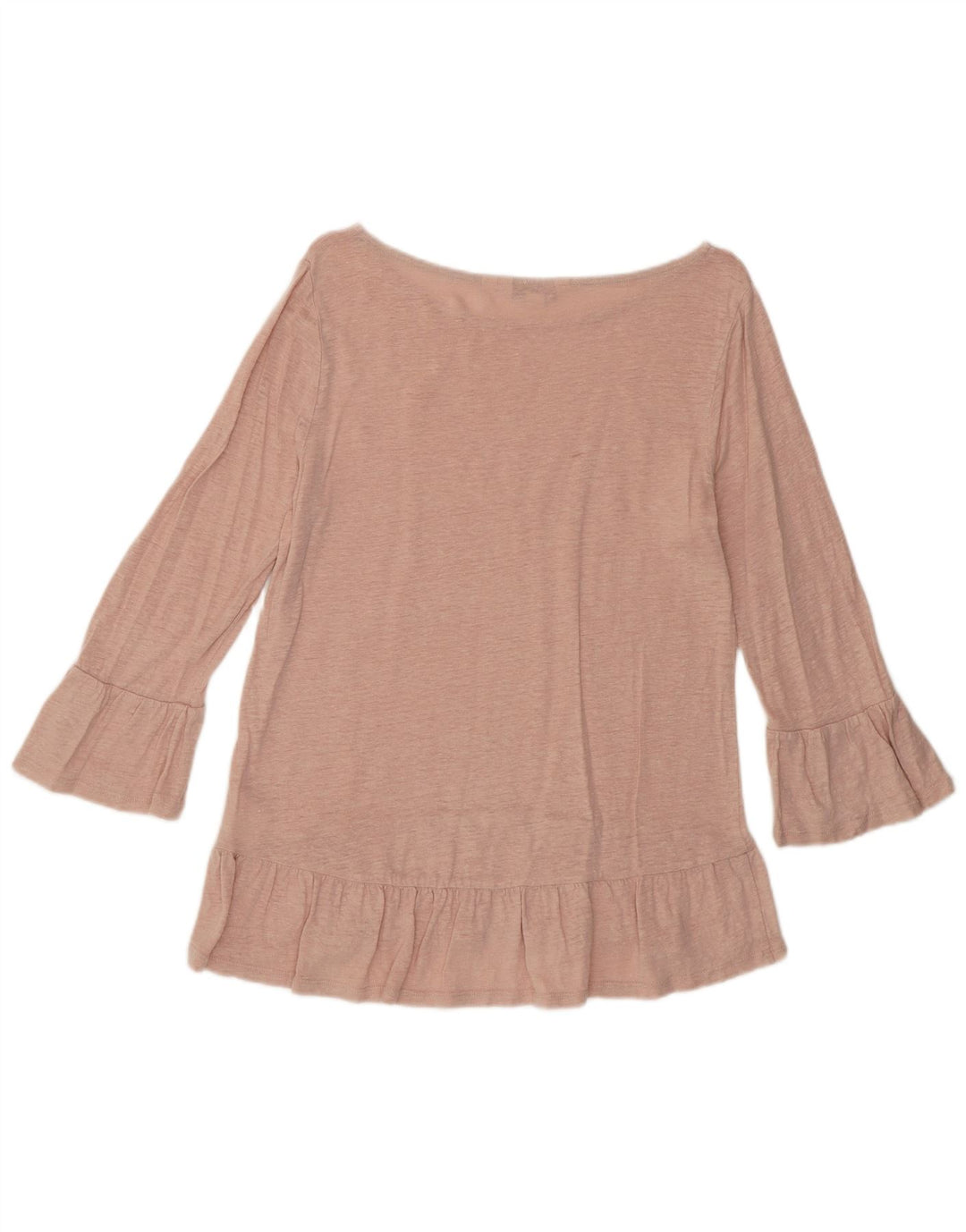 Женская блузка с рукавом 3/4 Boden, Великобритания, 8, маленький розовый лен