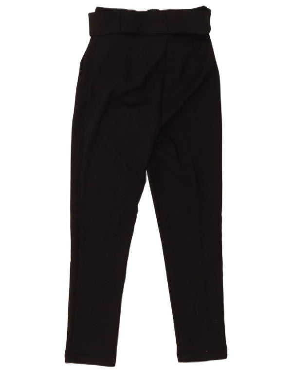 Женские повседневные брюки узкого кроя с завышенной талией Karol XS W26 L25, черный полиэстер