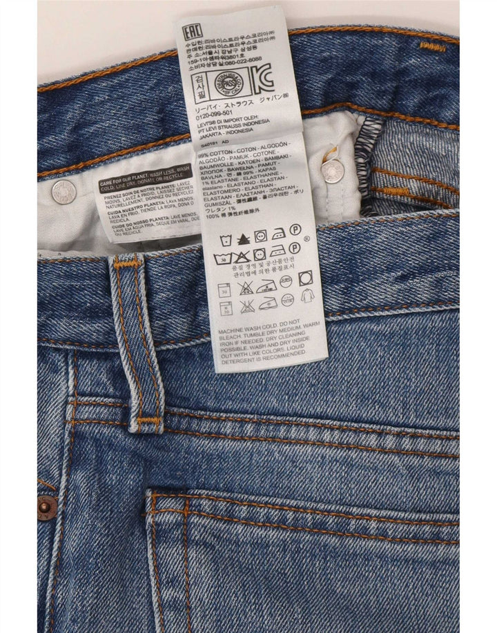 Женские узкие джинсы Levi's W27 L26, синие, хлопок