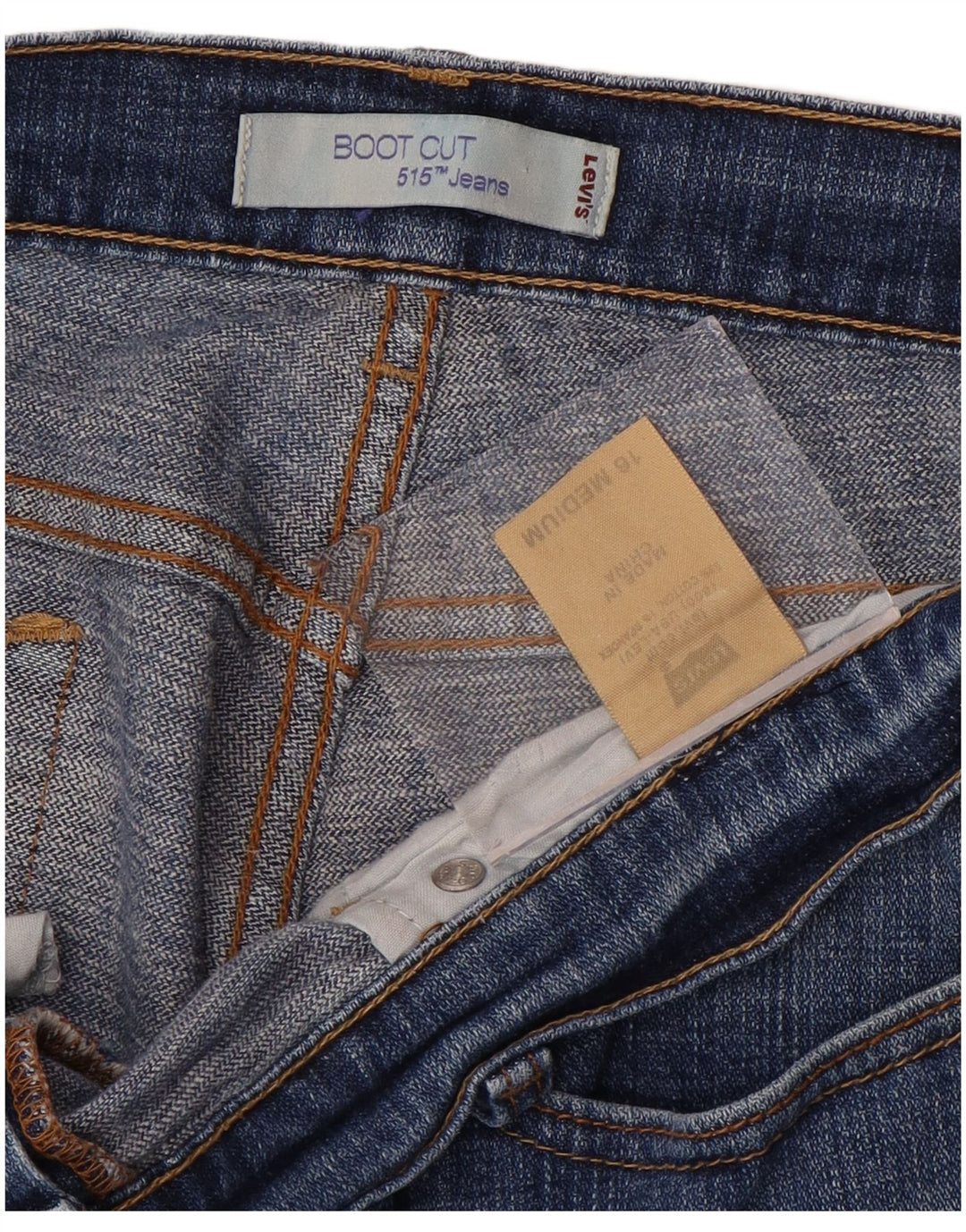 Женские джинсы LEVI'S 515 Bootcut США 16 2XL W36 L31 Синий хлопок
