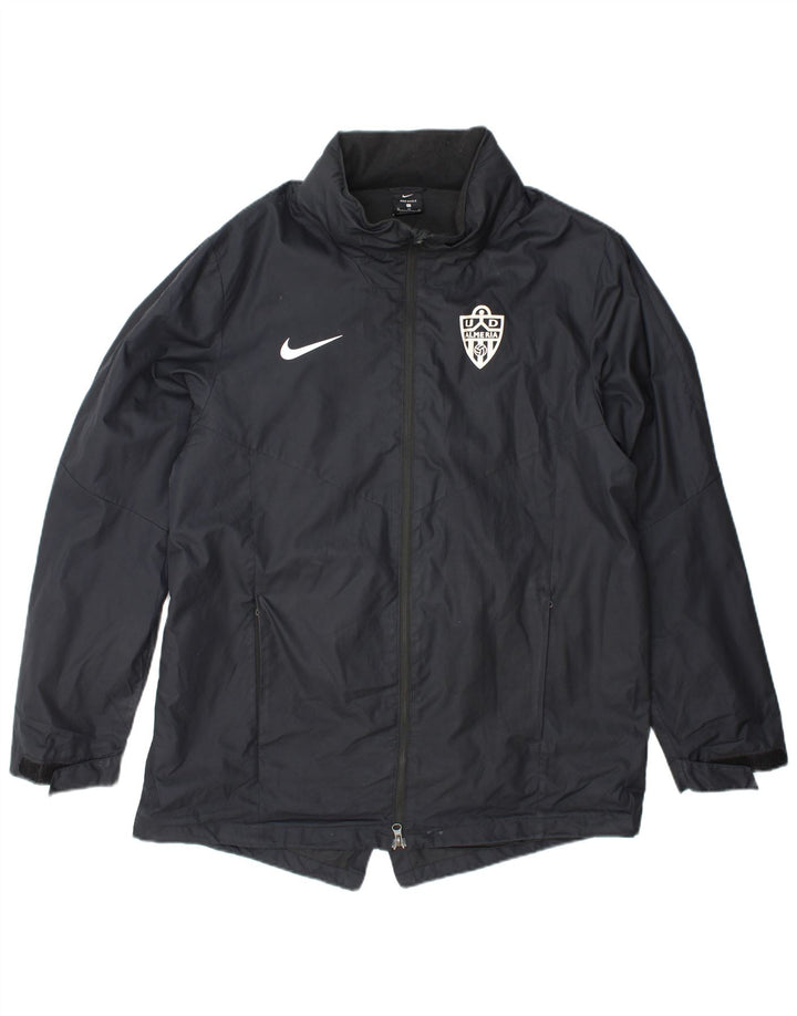Мужская дождевик с капюшоном Nike UK 42 XL, серый полиэстер
