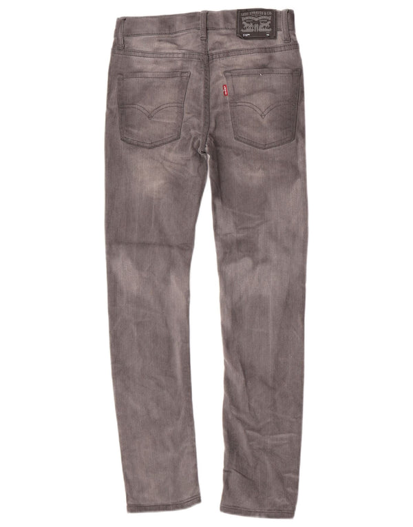 Джинсы скинни Levi's 510 для мальчиков 9–10 лет W25 L26, серый хлопок