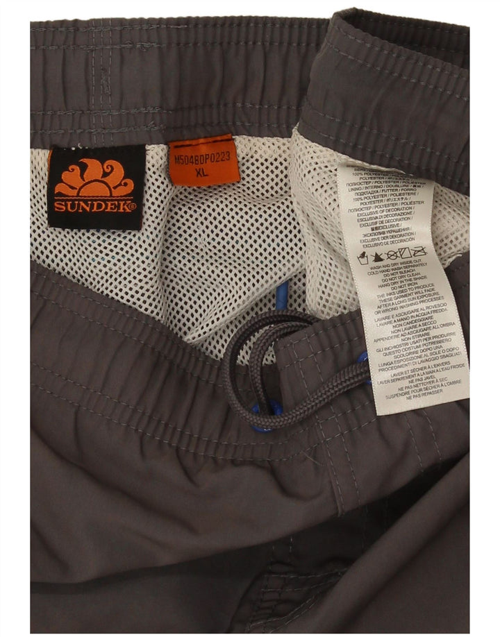 Мужские шорты для плавания Sundek XL, серые, полиэстер с цветными блоками