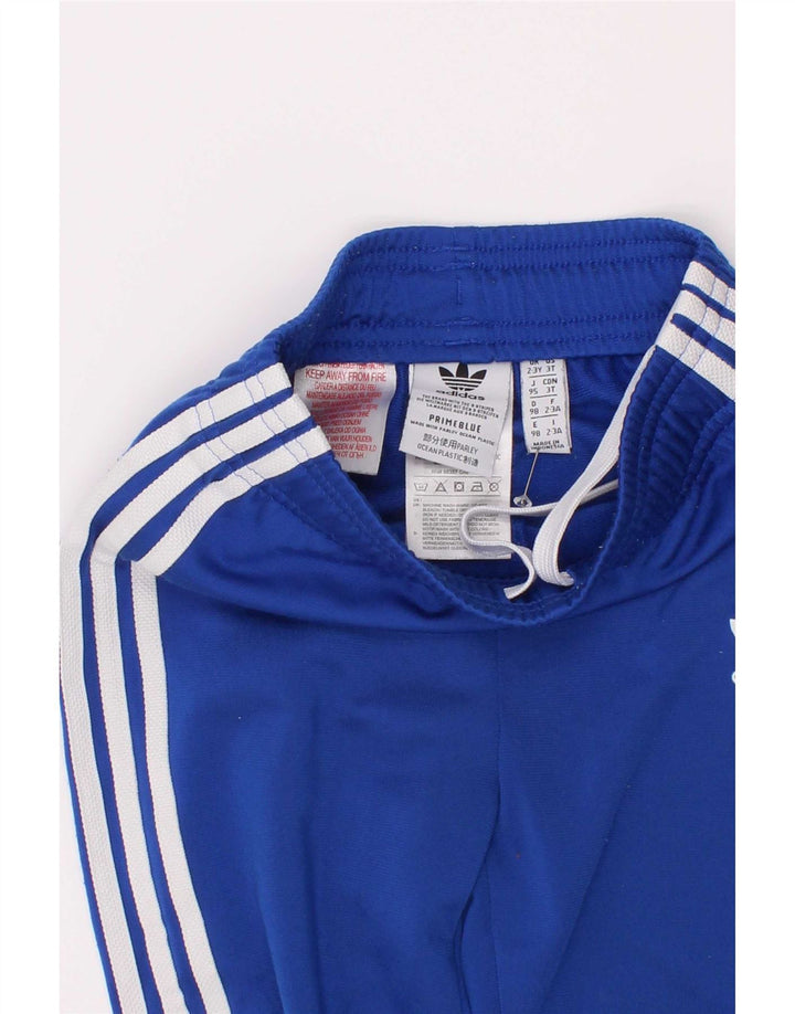 Спортивный костюм Adidas для мальчиков, брюки для бега, 2–3 года, синий полиэстер