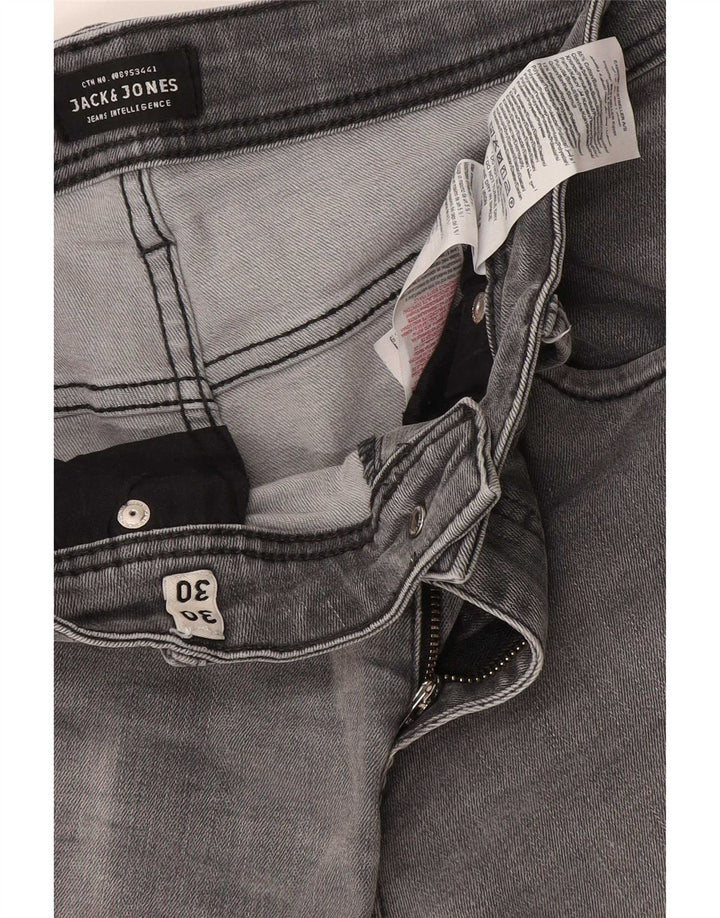 Мужские узкие джинсы Jack & Jones GLENN W30 L30, серый хлопок