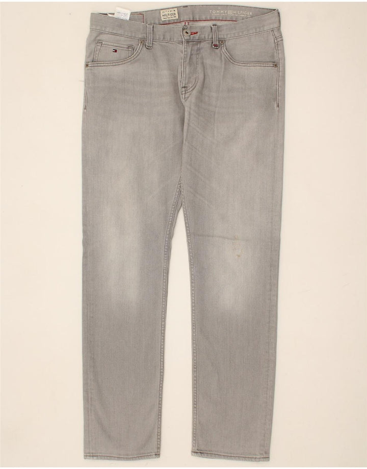 TOMMY HILFIGER Womens Bleecker Slim Jeans W34 L32  Grey Vintage Tommy Hilfiger and Second-Hand Tommy Hilfiger from Messina Hembry 