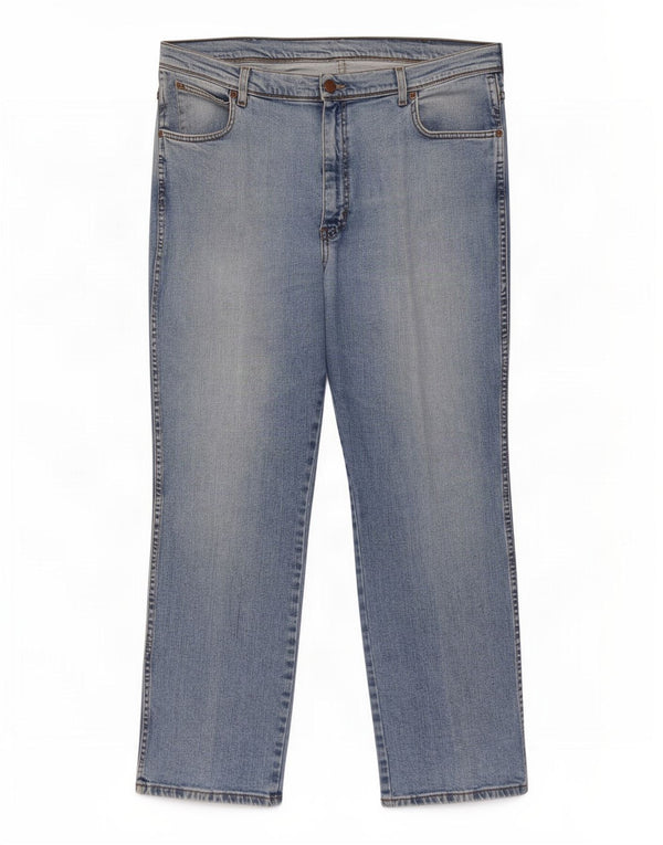 Wrangler Mens Texas Stretch Straight Jeans W40 L30 Blue Cotton