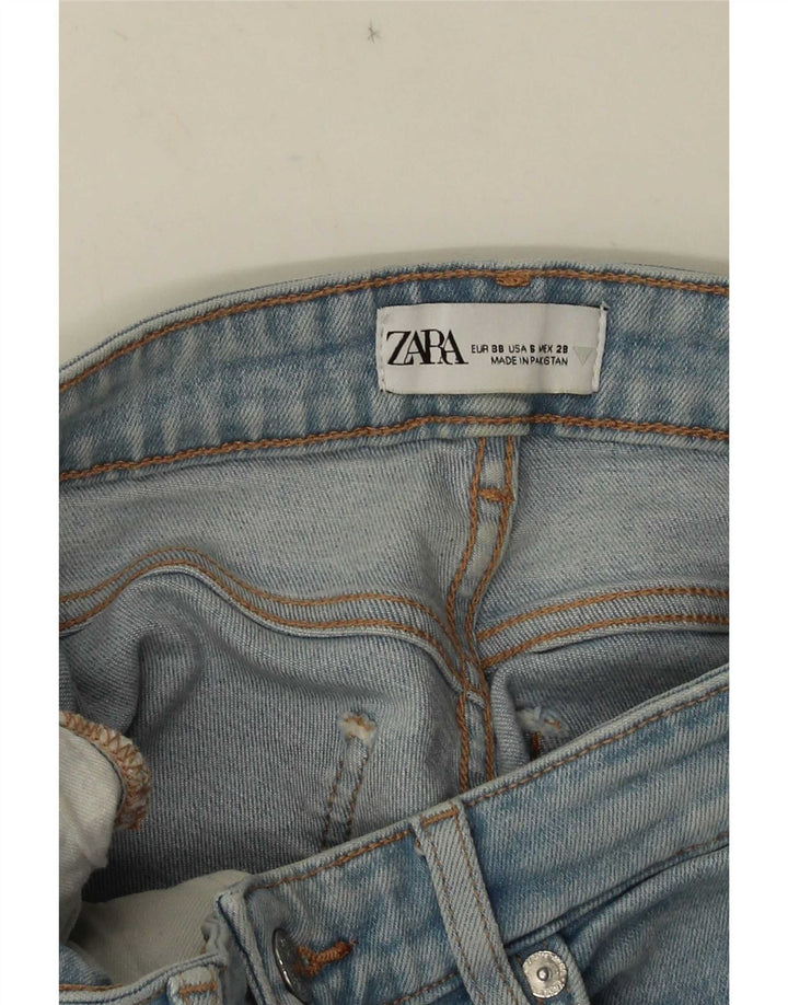 Женские укороченные джинсы Zara Bootcut EU 38 Small W28 L25 Синие
