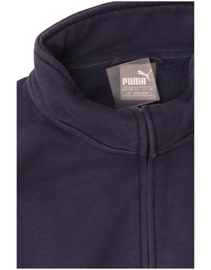 Мужской спортивный костюм Puma, большая темно-синяя хлопковая куртка