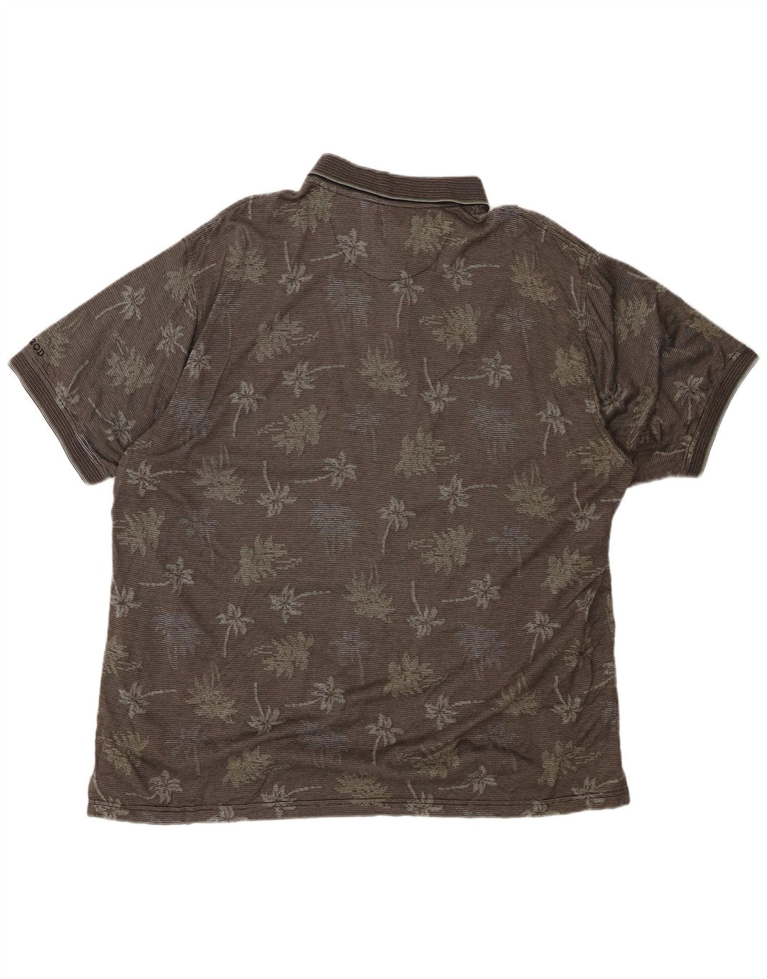 IZOD Мужская рубашка-поло для гольфа XL, серая, хлопковая с цветочным принтом