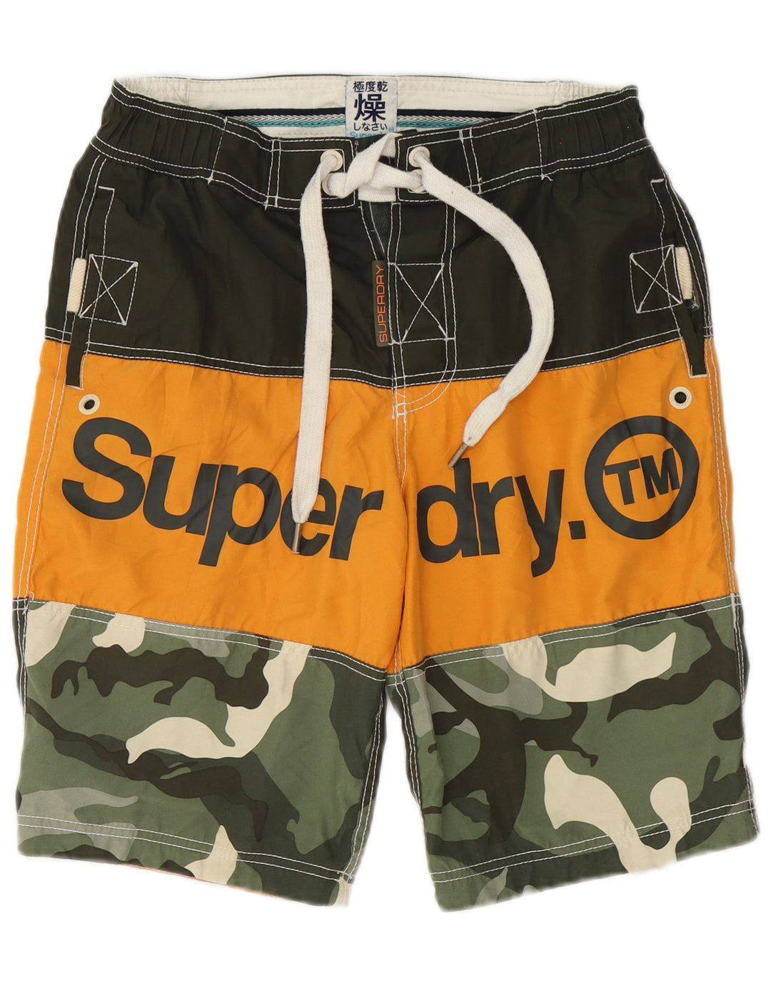 Мужские шорты для плавания Superdry с рисунком, маленькие, разноцветные, камуфляжные