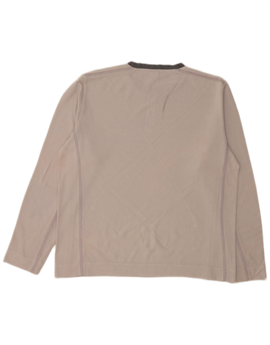 Мужской топ HUGO BOSS с длинным рукавом XL Off White, хлопок с цветными блоками