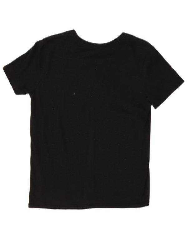 Женская футболка с рисунком Nike Dri Fit Top UK 10, маленькая черная