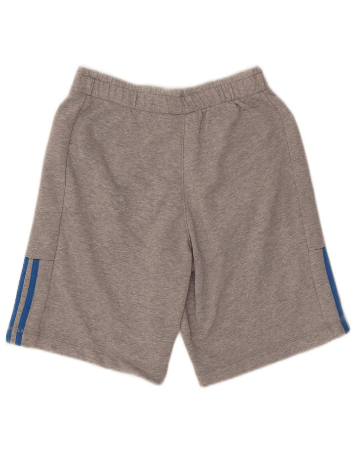 Мужские спортивные шорты Adidas Climalite, маленькие серые хлопковые