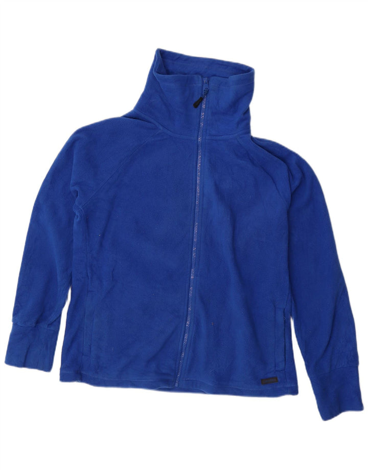 Женская флисовая куртка с графическим рисунком CALVIN KLEIN UK 14, средний синий полиэстер