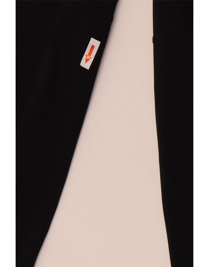 Женские леггинсы-капри с графическим рисунком Nike Dri Fit UK 12, средний черный полиэстер